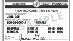 Medicare Card Example
